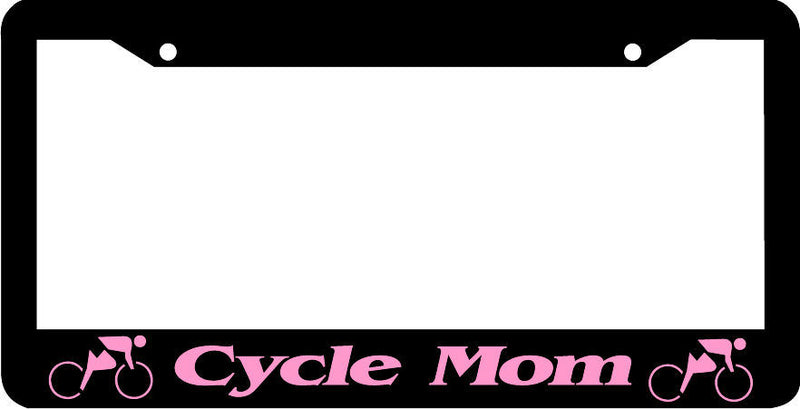 CYCLE MOM pink License Plate Frame