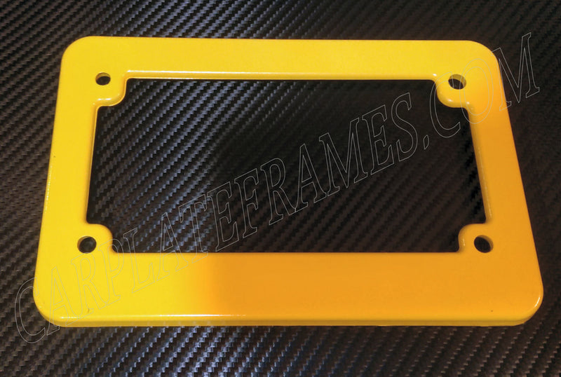 YELLOW MOTORCYCLE scooter blank plastic License Plate Frame