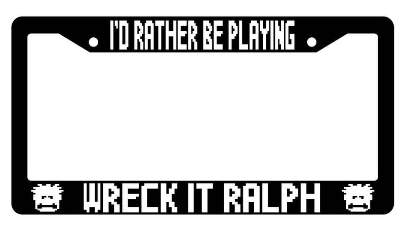 Black License Plate Frame I&