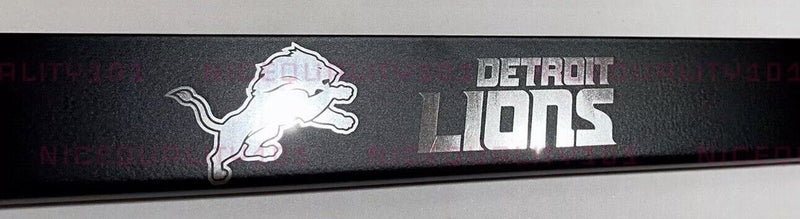 Detroit Lions Laser Engraved Etched Stainless Finished License Plate Frame