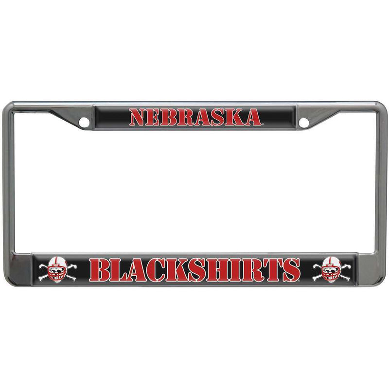 NCAA Nebraska Cornhuskers Metal License Plate Frame w/Domed Acrylic