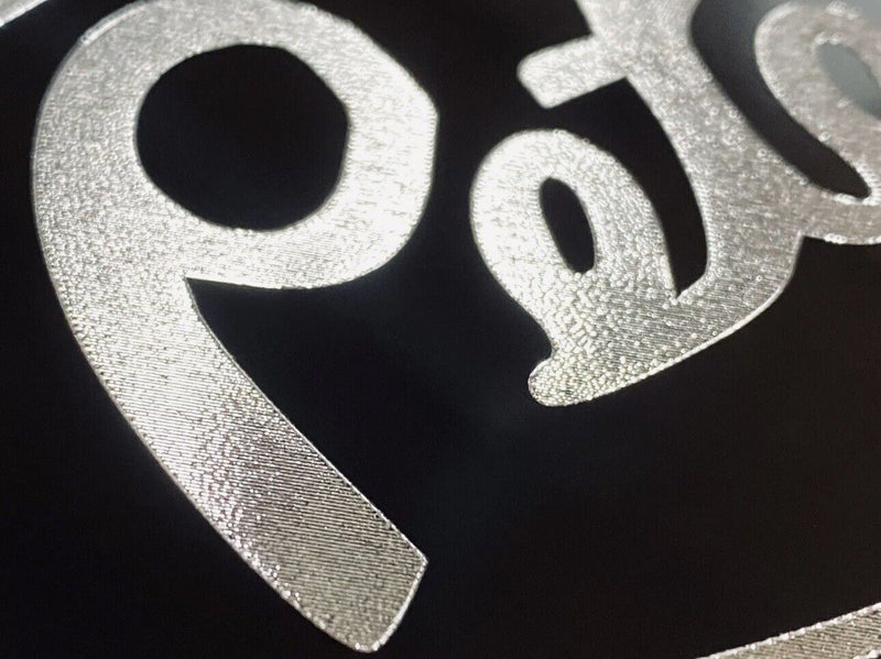 Engraved Peterbilt Car Tag Diamond Etched Black Aluminum Metal License Plate
