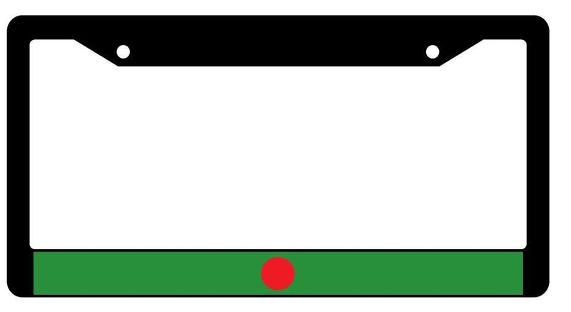 Bangladesh Black Plastic License Plate Frame Auto Accessory World Flags  Mod-GRAPH9856236-2195