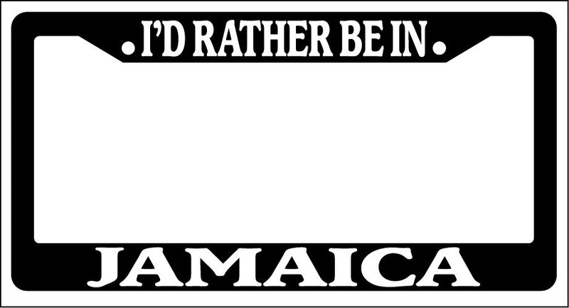 Black License Plate Frame I&