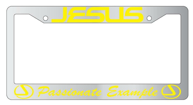 Jesus Passionate Example Chrome License Plate Frame  Mod-GRAPH9856236-4173