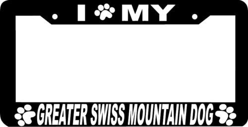 GREATER SWISS MOUNTAIN DOG paw License Plate Frame