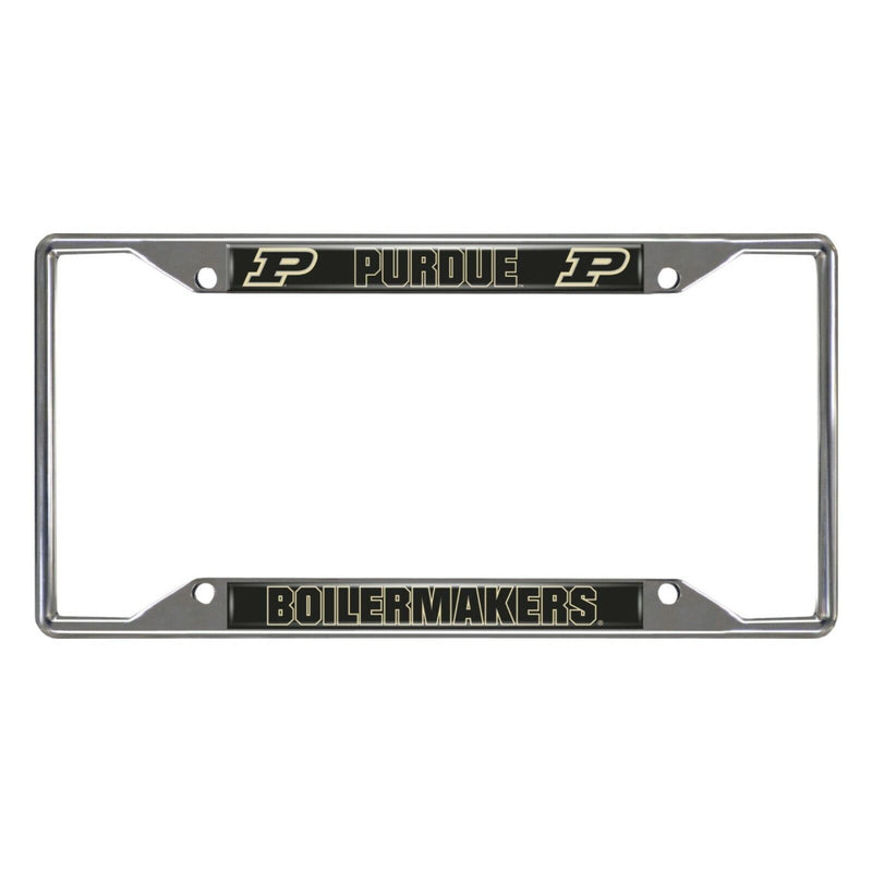 NCAA Purdue Boilermakers Chrome Metal License Plate Frame