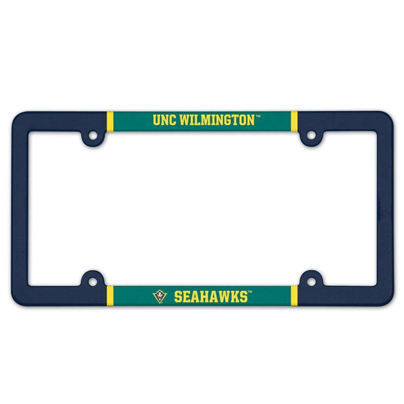 NCAA UNC Wilmington Seahawks Plastic License Plate Frame