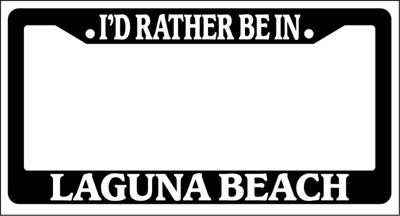 Black License Plate Frame I&
