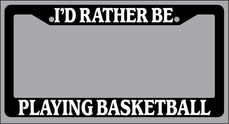 Black License Plate Frame "I&