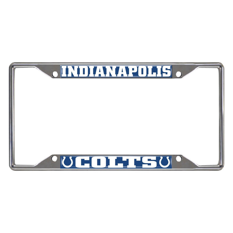 NFL Indianapolis Colts Chrome Metal License Plate Frame