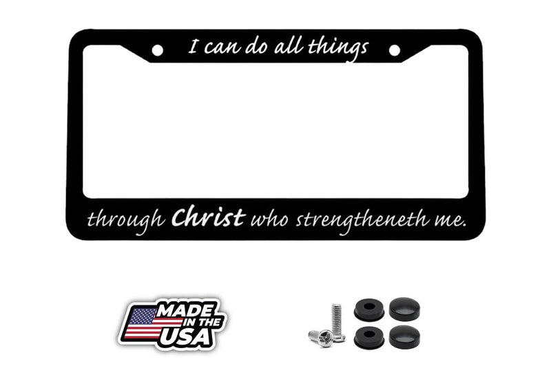 Jesus Christian Religious Car License Plate Frame Plastic God Bless Christ NEW