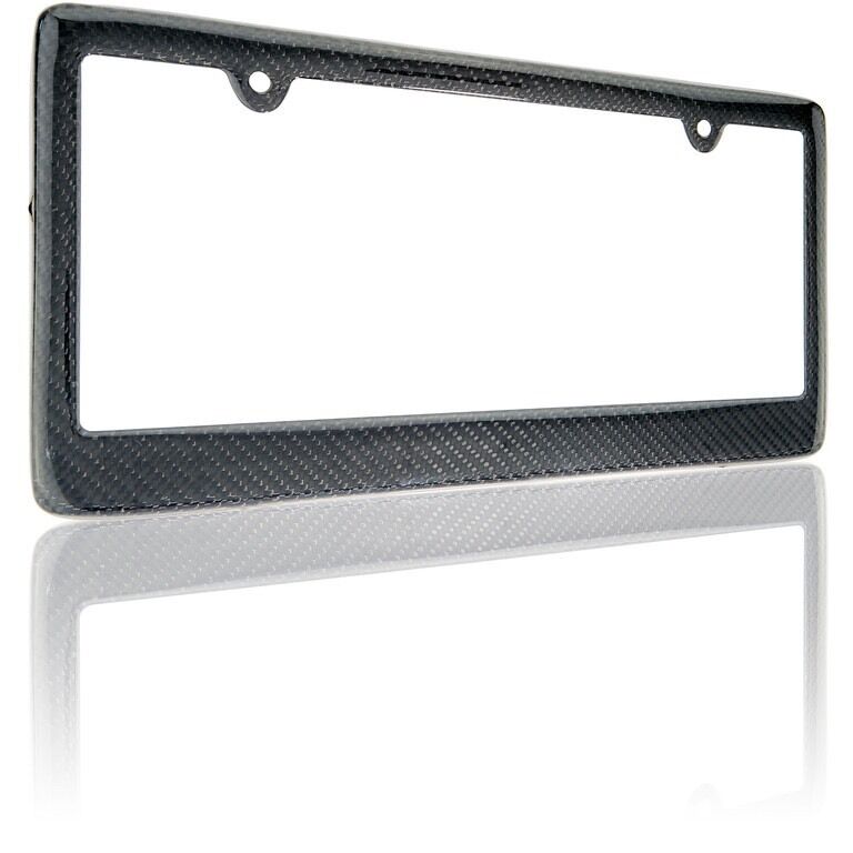 REAL 100% CARBON FIBER LICENSE Plate Frame COVER ORIGINAL 3K TWILL JDM /FF