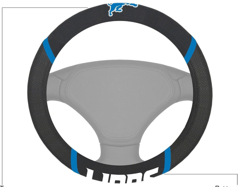 NFL Detroit Lions Embroidered Steering Wheel Cover