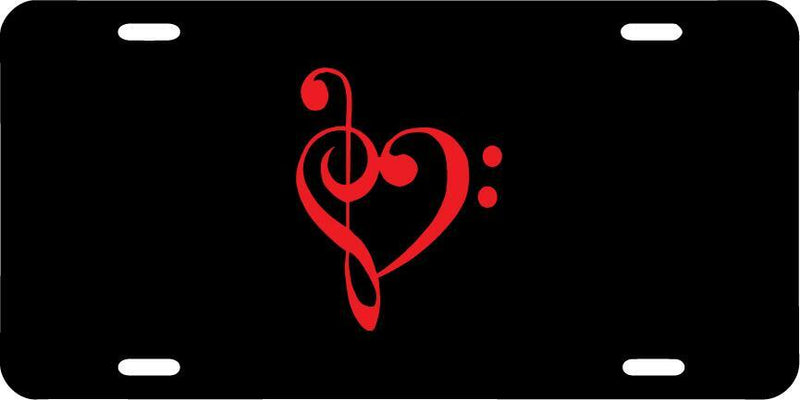 Music Heart 1 Vanity License Plate Mod-GRAPH9856236-7625