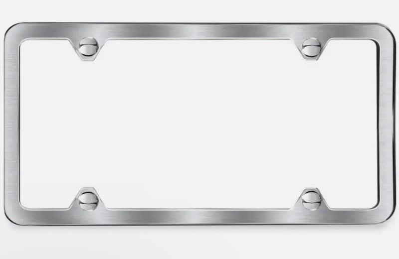 BMW Brushed Slimline License Plate Frame 82122456419