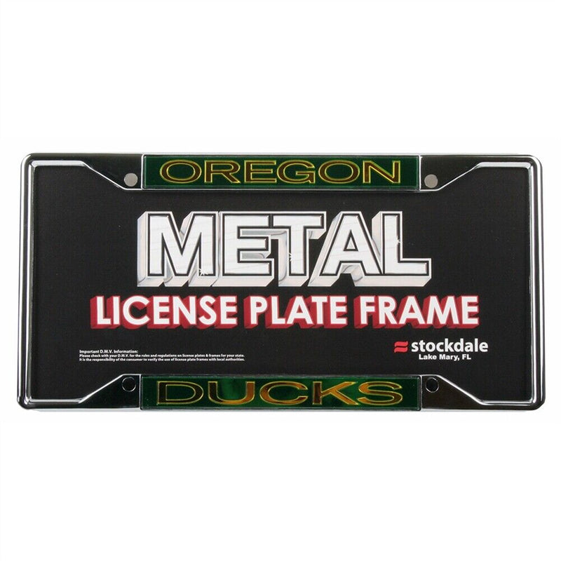 NCAA Oregon Ducks Metal Inlaid Acrylic License Plate Frame 971473560530