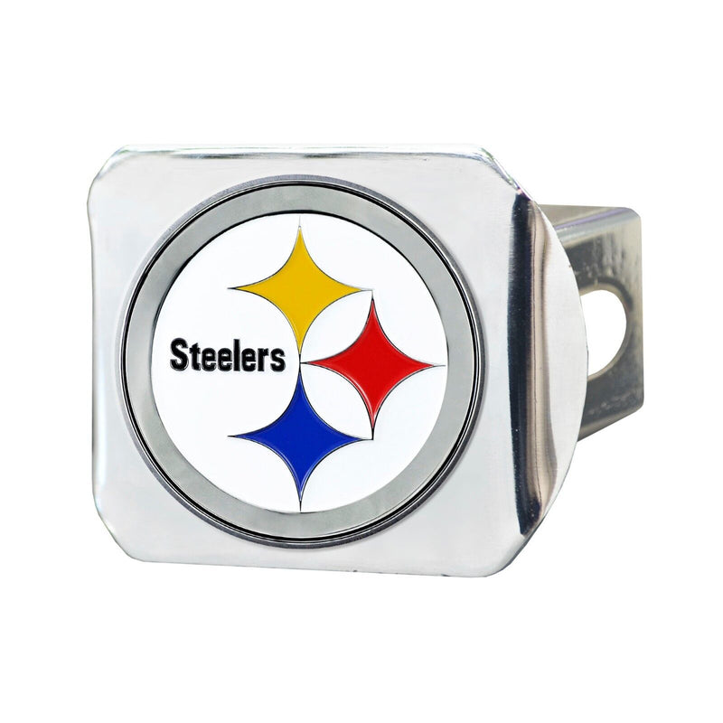 NFL Pittsburgh Steelers  3D Color on Chrome Metal Hitch Cover