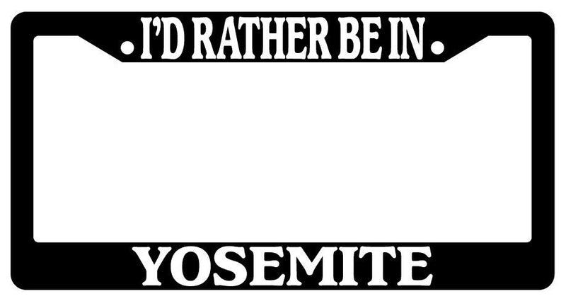 Black License Plate Frame I&