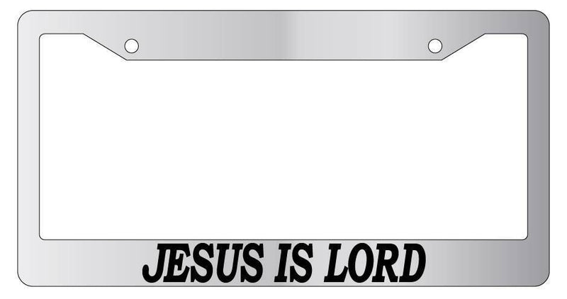 Chrome License Plate Frame Jesus Is Lord Auto Accessory Novelty 2125  Mod-GRAPH9856236-5712