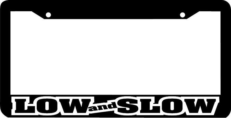 LOW AND SLOW -outline- jdm JDM License Plate Frame