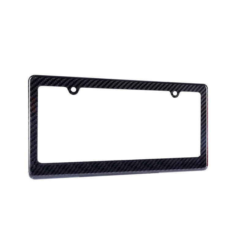 Real Carbon Fiber Thin Top License Plate Frame + Hardware Choose Your Finish