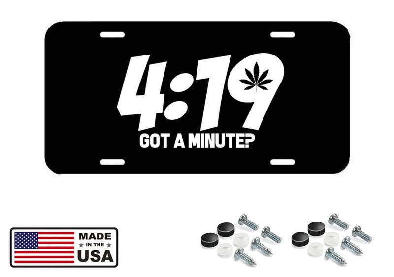 4:19 got a min? License Plate - Cover for Car Truck SUV Christian Cross 42