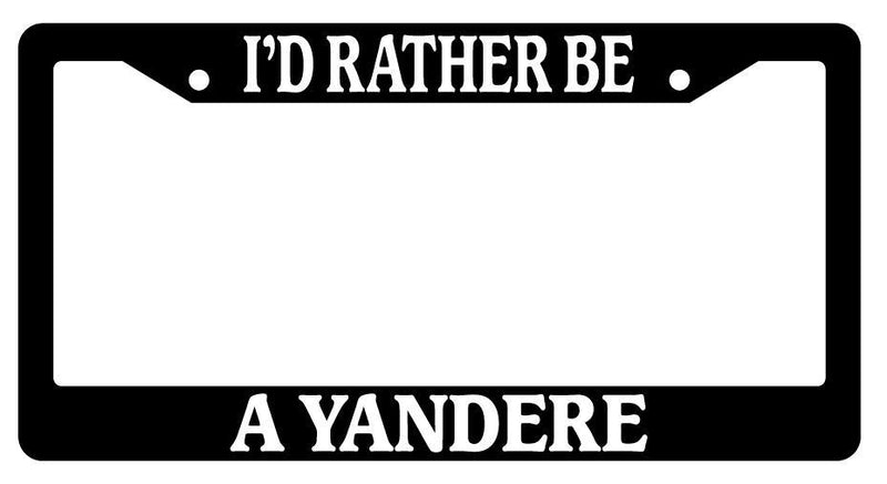 Black License Plate Frame I&