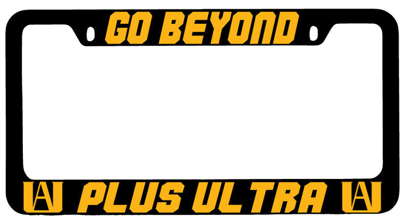 Go Beyond Plus Ultra Design 2A Black METAL License Plate Frame My Hero Academia  Mod-GRAPH9856236-9647