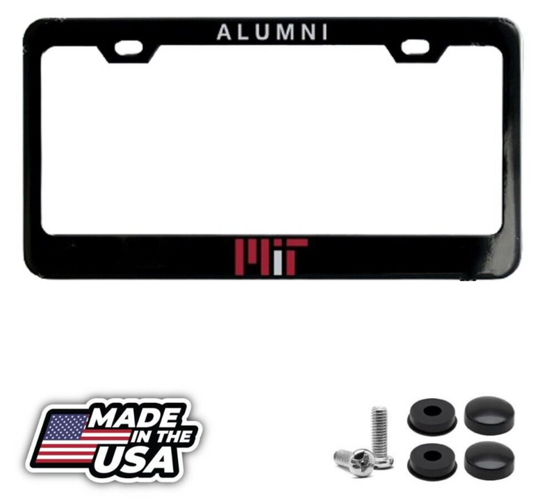 MIT ALUMNI Black License Plate Frame