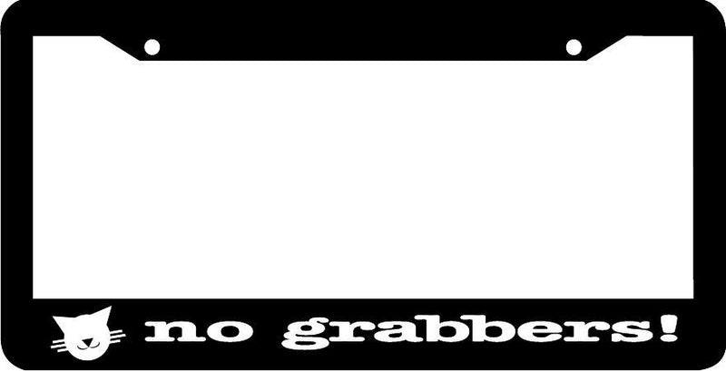 NO GRABBERS womans rights trump grab em by the pussy License Plate Frame