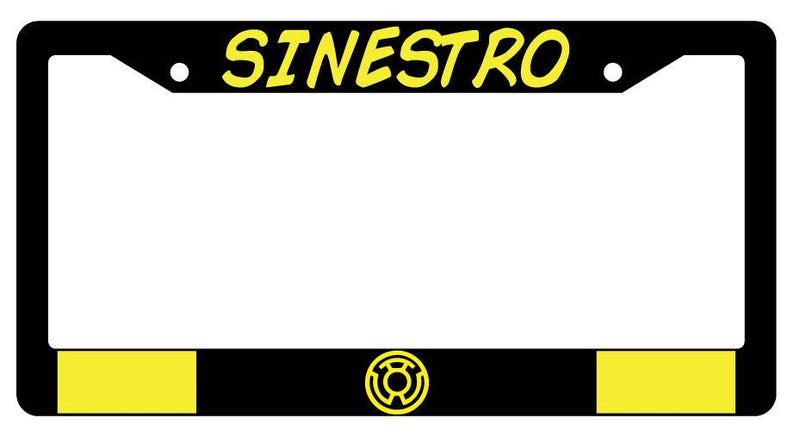 Sinestro Black Plastic License Plate Frame Auto Accessory DC  Mod-GRAPH9856236-177