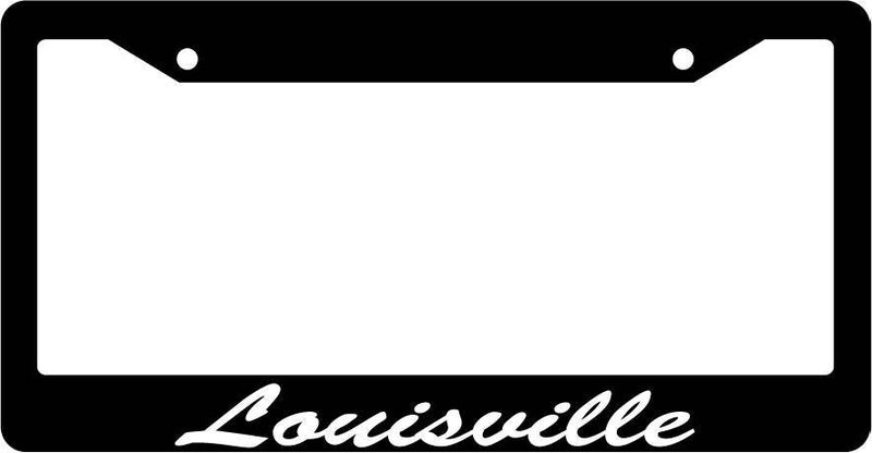 Black License Plate Frame CURSIVE Louisville Auto Accessory Novelty 1654  Mod-GRAPH9856236-2746