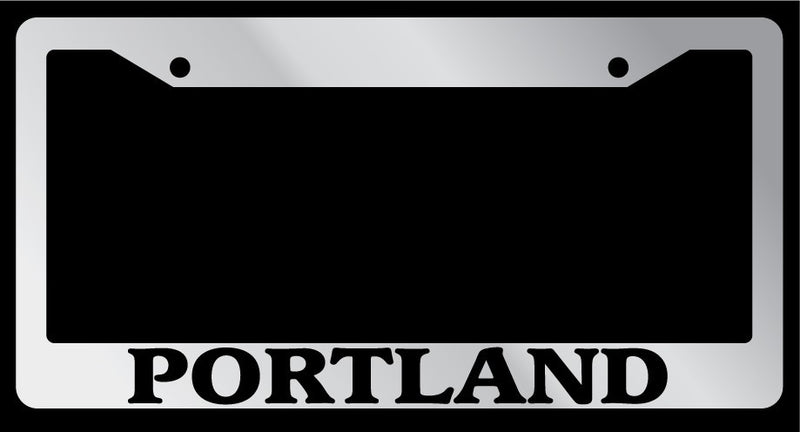 Chrome License Plate Frame Portland Auto Accessory Novelty 2539  Mod-GRAPH9856236-5129