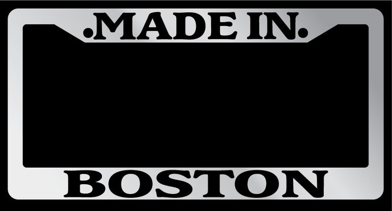Chrome License Plate Frame Made in Boston Auto Accessory 1142  Mod-GRAPH9856236-1649