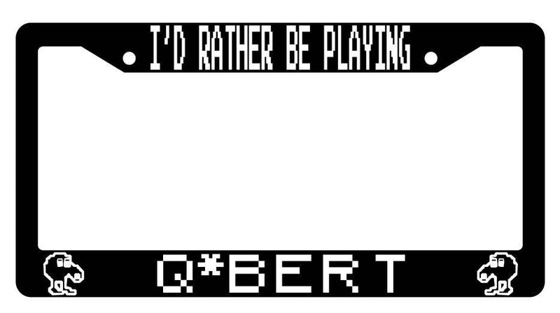 Black License Plate Frame I&