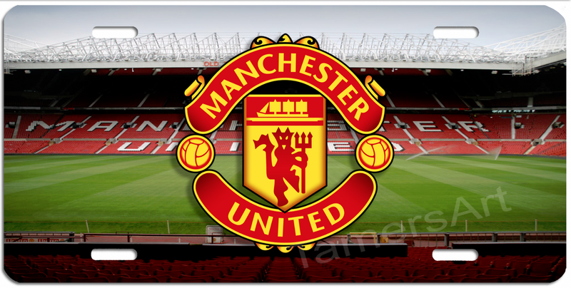 MANCHESTER UNITED FC LICENSE PLATE