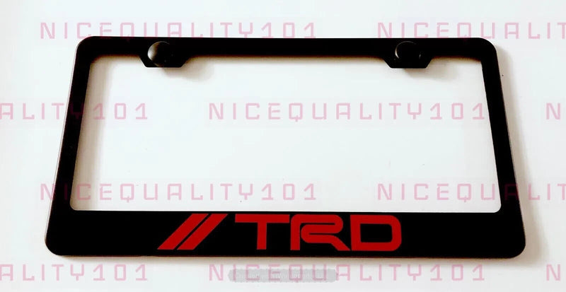 TRD Pro Sport 4x4 Stainless Steel Finished License Plate Frame Holder Rust Free