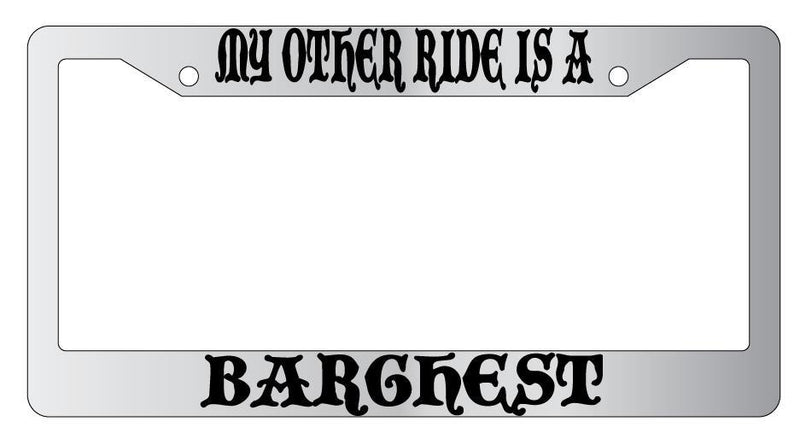 My Other Ride Is A Barghest Chrome License Plate Frame Fantasy  Mod-GRAPH9856236-4598