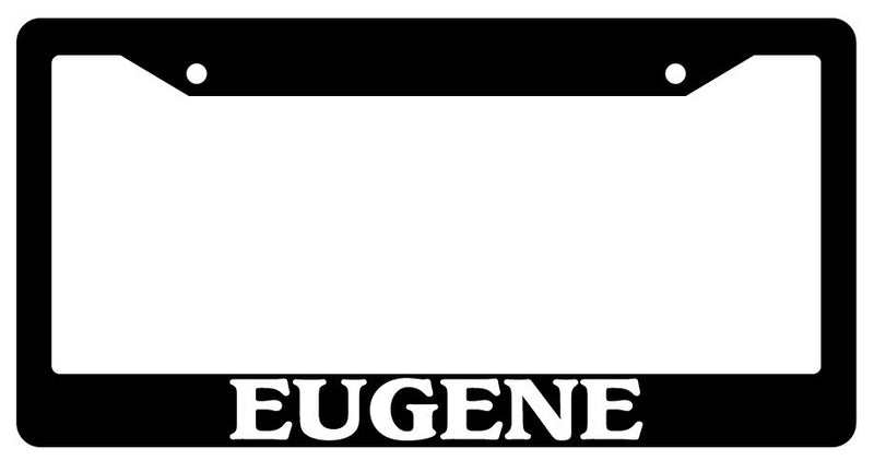 Black License Plate Frame Eugene City State Auto Accessory Novelty 2311  Mod-GRAPH9856236-344