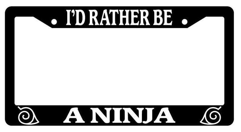 Black License Plate Frame I&