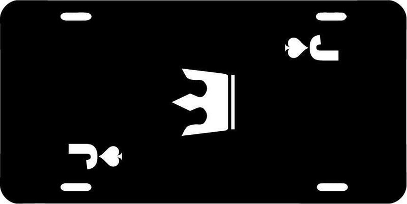Jack Of Spades Black Vanity License Plate Mod-GRAPH9856236-7726