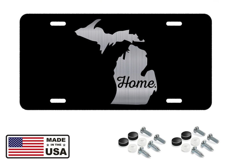 Michigan Home License Plate Tag Vanity Front Aluminum 6 Inches By 12 Inches