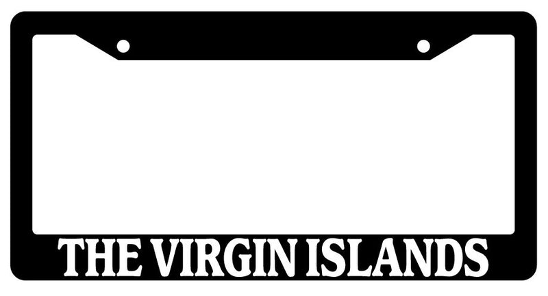 Black License Plate Frame The Virgin Islands Auto Accessory Novelty 2320  Mod-GRAPH9856236-678