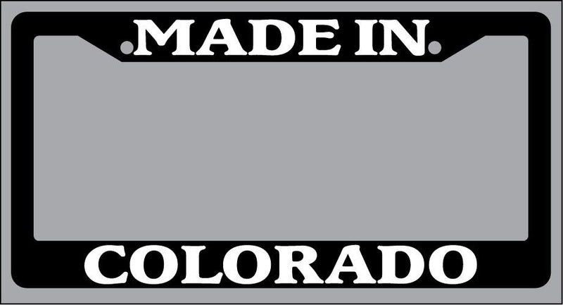 Black License Plate Frame Made in Colorado Auto Accessory 1193  Mod-GRAPH9856236-972