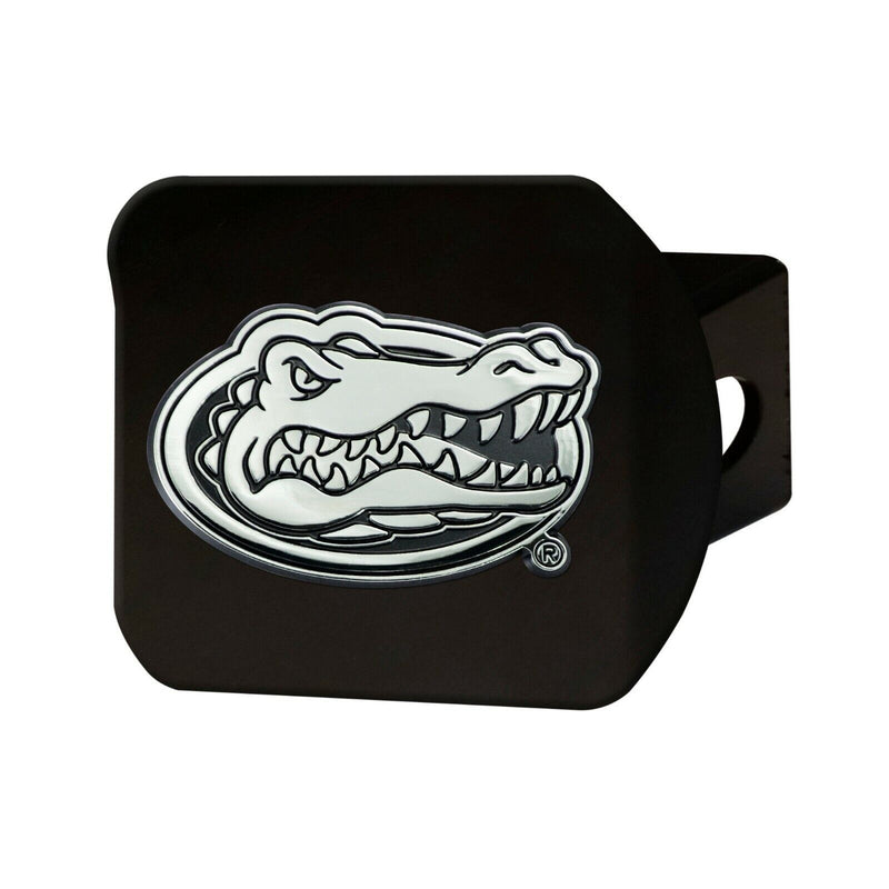 NCAA Florida Gators 3D Chrome on Black Metal Hitch Cover