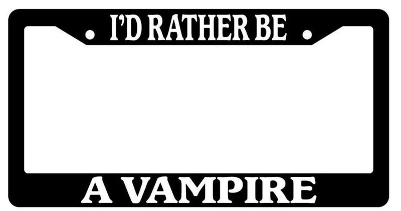 Black License Plate Frame I&