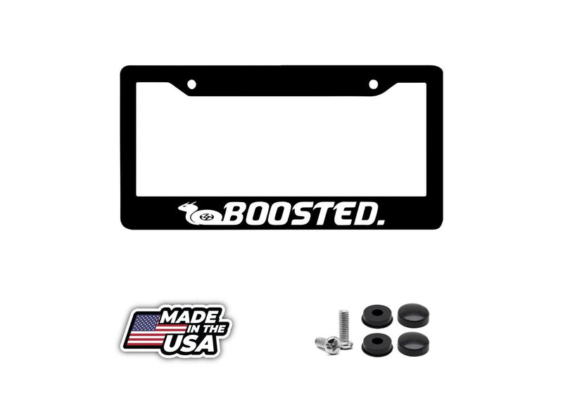 BOOSTED Glossy Black License Plate Frame