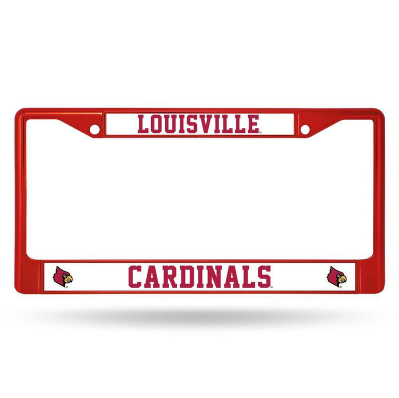 NCAA Louisville Cardinals Team Color Chrome License Plate Frame