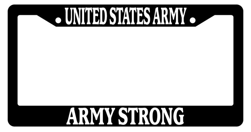 Black License Plate Frame United States Army, Army Strong Auto Accessory 144  Mod-GRAPH9856236-2936